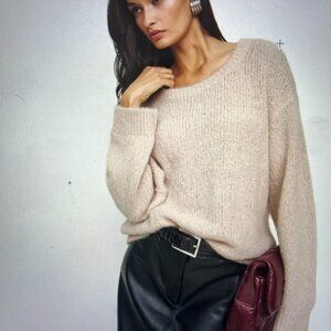 Reformation Cici Oversized Crew Sweater